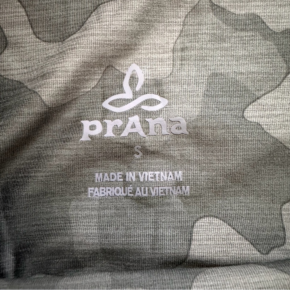 PrAna Women’s Electa High Rise Athletic Work Out Leggings Size S Camo Green gym - Picture 4 of 7